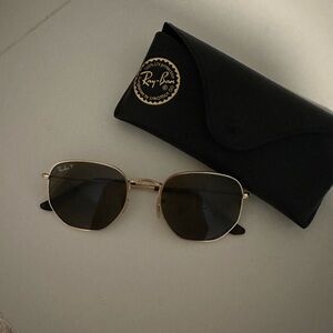 Hexagon ray bans brown lens